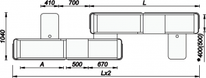 Кассовый бокс Duo Optima 40/220/220